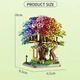 Конструктор Дерево Сакура Домик на дереве Rainbow Treehouse 3D 2338 дет Разноцветный (28755) - изображение 9