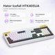 Клавіатура ігрова Hator Icefall мембранна 115 клавіш USB RGB White (HTK405UA) - зображення 2