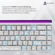 Клавіатура ігрова Ajazz NK68 механічна 68 клавіш USB-C Red Switch White (NK68-R-S-W) - зображення 8