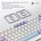 Клавіатура ігрова Ajazz AK820 Max механічна 82 клавіші USB-C Magnetic Switch White/Purple (AK820MAX-WM-PWB) - зображення 6