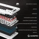 Клавиатура игровая GamePro MK160W механическая 82 клавиши USB-C Red Switch RGB White - изображение 8