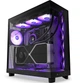 Корпус NZXT H6 Flow RGB (CC-H61FB-R1) / Mid-Tower / ATX, Micro-ATX, Mini-ITX / 3x120mm ARGB / 1xUSB Type-C / Без БЖ / Чорний - зображення 1