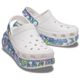 Сабо на високій платформі Crocs Classic Crush Clog 34-35 р 21.5-22.4 см Білі Метелики 207521 M3/W5 Butterfly - зображення 3
