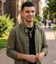 Чоловічий набір прикрас Steel Rage ланцюг хрест Dominik і браслет Золото-Сріблястий - зображення 4