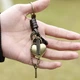 Брелок медальон винтажный сердце замок ключ металл кожа - изображение 6