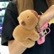 М'яка іграшка в авто на панель на руку плюшева капібара хом'як браслет капібара тренд тиктока - зображення 3