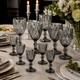 Набір гранених фужерів із чарками High Quality Glass 12 предметів Smoky grey - зображення 2