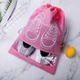 Чохол для зберігання та перевезення взуття Shoe Bag на затяжках, з віконцем 27 х 36 см (WW58742-3) Рожевий - зображення 3