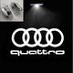Подсветка дверей 3D проекция для Audi ( ауди ) Quattro 2 штуки металлический корпус стеклянная линза - изображение 2