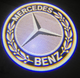 Подсветка дверей мерседес проекция подсветка Mercedes W176 W205 W212 W213 W246 Gl GLE GLA GLC 2 штуки на две двери черно-белая HD - изображение 6