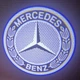 Подсветка дверей мерседес проекция подсветка Mercedes W176 W205 W212 W213 W246 Gl GLE GLA GLC 2 штуки на две двери черно-белая HD - изображение 8