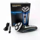 Електробритва GEEMY GM-7090 3 в 1 з тримером для вусів, бездротова - изображение 2