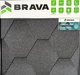 Битумная черепица Brava Sota Grey серая 3 м² (соты) - изображение 1