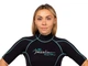 Женский Гидрокостюм 2,5 мм Marlin Malibu Shorty Lady Aqua Blue/Black 2,5 мм XS - изображение 9