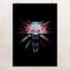 Постер Ведьмак, лого волка, Witcher, плакат для геймера, A3 42×30 см (id2018) - изображение 1