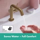 Змішувач hansgrohe Tecturis S CoolStart EcoSmart+ для раковини зі зливним гарнітуром, бронза 73320140 - изображение 4