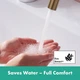 Змішувач hansgrohe Tecturis S CoolStart EcoSmart+ для раковини без зливного гарнитуру, 73341140 бронза - изображение 4