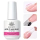 UV/LED гель/база/клей BORN PRETTY 6-в-1 для укрепления и наращивания гелевыми типсами 15 мл прозрачный - изображение 1