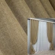Комплект готовых штор VR-Textil Лен Мешковина № 673ш Капучино 135х270 см 2 шт (39-983) - изображение 1