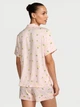 Піжама (Сорочка + шорти) Victoria's Secret Signature Satin Short Pajama Set М Рожевий (27178737D) - изображение 3