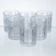 Набор рюмок Crystal Shots из стекла 6 шт. по 75 мл для крепких напитков, рельефный узор (44202B175078) - изображение 1