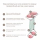 Роллер-массажер для лица и тела с розовым кварцем GESKE SmartAppGuided Rose Quartz Face & Body Roller 5в1 зеленый - изображение 3