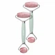 Роллер-массажер для лица и тела с розовым кварцем GESKE SmartAppGuided Rose Quartz Face & Body Roller 5в1 зеленый - изображение 7