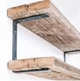 Кронштейн для полиці LOFT 150×300 мм прозорий лак, металеве настінне кріплення - зображення 1