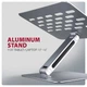 Підставка для ноутбука до 16" Axagon STND-LQ, Grey - зображення 3