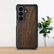 Кожаная накладка Stenk WoodBacker для Samsung Galaxy S26 Plus Черный (80612) - изображение 1