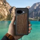 Шкіряна накладка Stenk WoodBacker для Google Pixel 10a Чорний (80616) - зображення 3