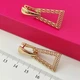 Серьги Xuping Jewelry длина 3.4см ширина 1.5см медицинское золото позолота 18К с1681 - изображение 7