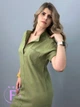 Женское летнее платье из льна, цвет оливковый 42-44 - изображение 5
