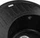 Кухонная мойка гранит GLOBUS LUX Arno 620х500 черный металлик (000020966) - изображение 4