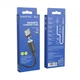 Кабель BOROFONE BX41 USB to Type-C 2.4A 1m PVC connectors magnetic Black (6931474738462) - зображення 4