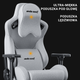 Fotel gamingowy Anda Seat Kaiser 2 XL Dark Gray Fabric (AD12YXL-17-GB-F) - obraz 17