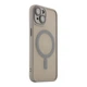 Чехол для iPhone 13 TPU+PC MagSafe матовый с защитой камеры Grey - изображение 2