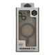Чехол для iPhone 13 TPU+PC MagSafe матовый с защитой камеры Grey - изображение 5