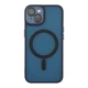 Чехол для iPhone 13 TPU+PC MagSafe матовый с защитой камеры Dark Blue - изображение 1