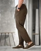 Штани чоловічі Old Money коричневі ТР6865 з підворотом, smart casual 34 - зображення 4