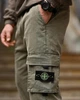 Городские карго брюки джоггеры Stone Island зеленые ВТ4711 tactical style XL - изображение 7
