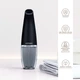 Вакуумний очищувач пор GESKE Aqua-Stream Face Cleanser 8 в 1 апарат для аквапілінгу та зволоження девайс для чистки шкіри проти чорних цяток Чорний - изображение 3