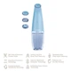 Вакуумний очищувач пор GESKE Aqua-Stream Face Cleanser 8 в 1 апарат для аквапілінгу та зволоження девайс для чистки шкіри проти чорних цяток Блакитний - изображение 2