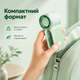 Мини вентилятор для офиса компактный Type C мощный аккумуляторный вентилятор ручной компактный для путешествий BRS Green - изображение 3