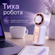 Міні вентилятор ручний Type C потужний акумуляторний вентилятор компактний для офісу та подорожей BRS Purple - зображення 4