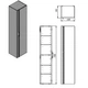 Пенал DEVIT Urbanis 40x170x35см монтаж подвесной бежевый 454170BE - изображение 4