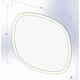 Зеркало в ванную DEVIT Ovale 90x90см c подсветкой сенсорное включение антизапотевание квадратное 4409090 - изображение 3