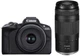 Беззеркальный фотоаппарат Canon EOS R50 kit 18-45 IS STM + RF 75-300 (5811C150) - изображение 1