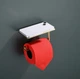 Держатель для туалетной бумаги с полкой Koer AS-0112-12 цвет матовое золото (KR6175) - изображение 8