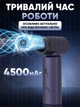 Фен беспроводной на аккумуляторе Smart для укладки и сушки волос с насадками диффузором концентратором 4500 mAh 55 W с зарядкой от USB power bank 3 дорожный компактный портативный легкий для путешествий фиолетовый - изображение 3